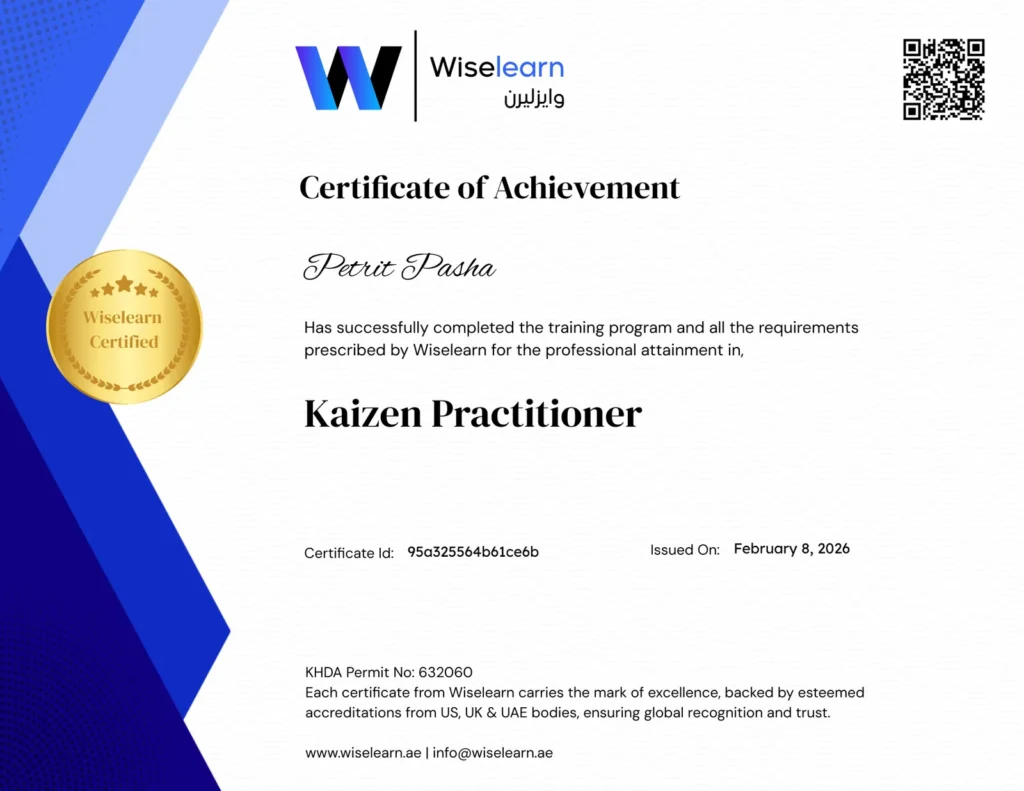 Certified - Kaizen Practitioner